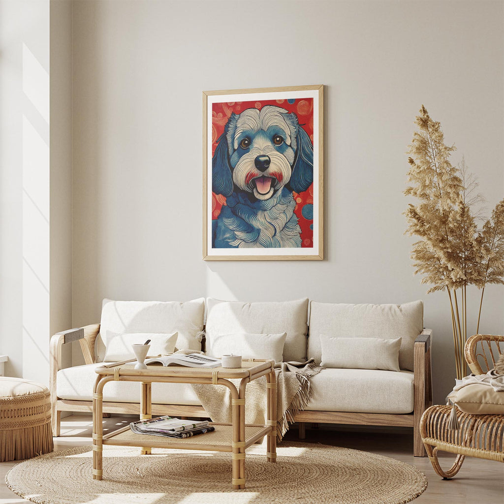 Groodle Hokusai Japanese Inspired Dog Series image 2