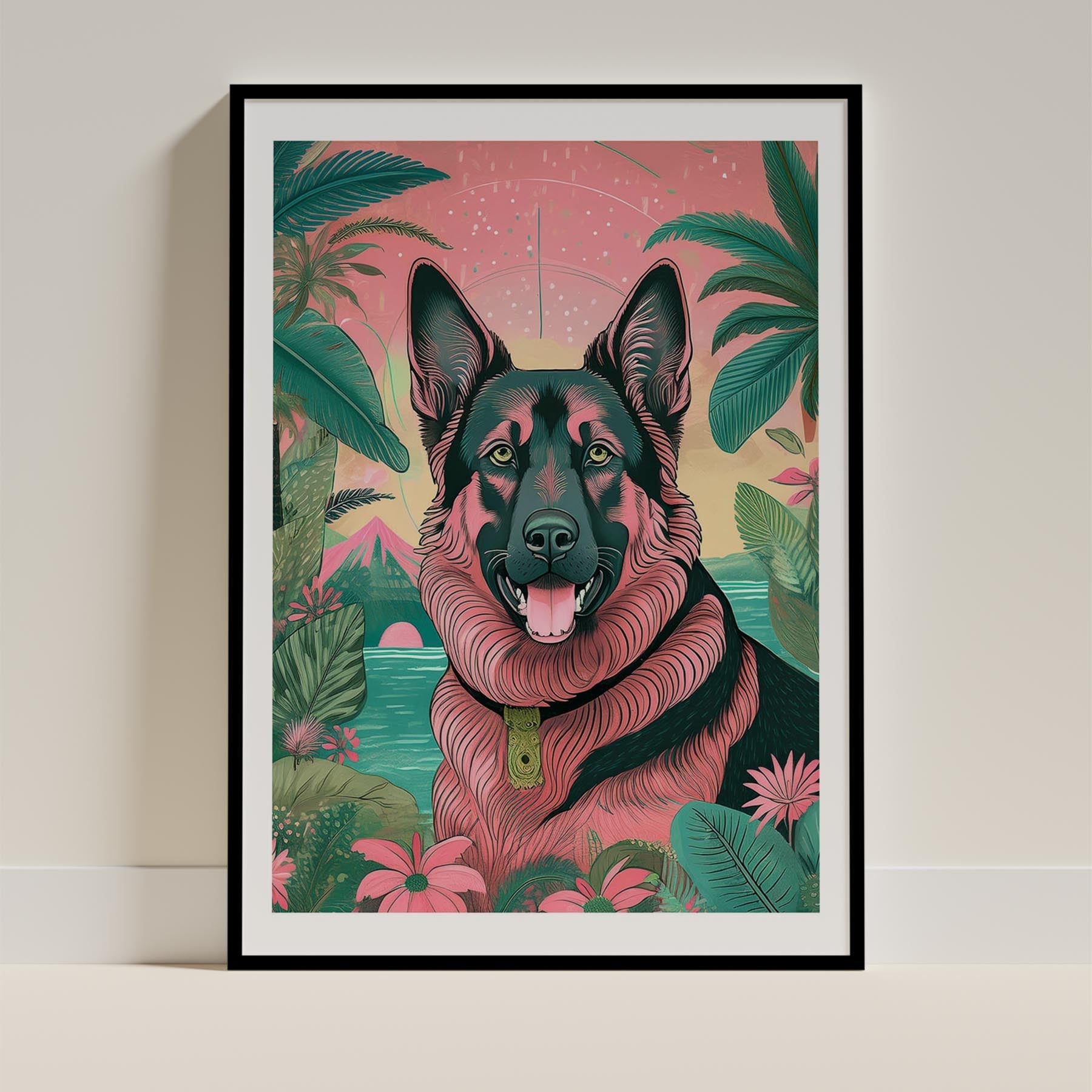 German Shepherd Flowery Dog image 11