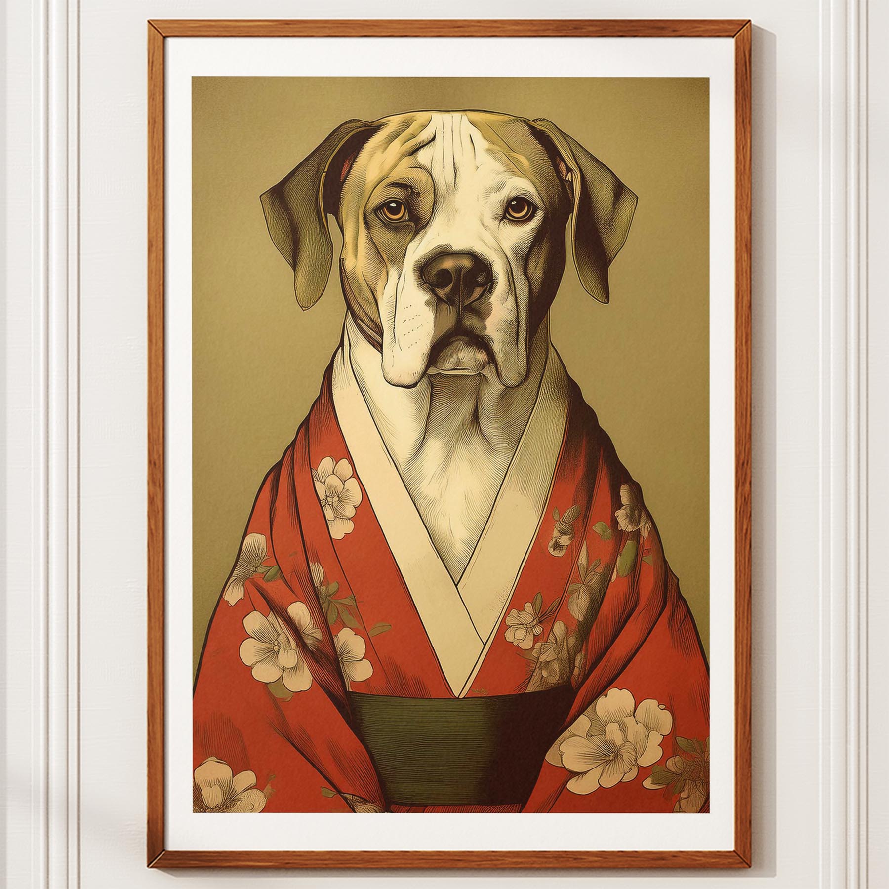 Dogue de Bordeaux Japanse Kimono Dog Series image 10
