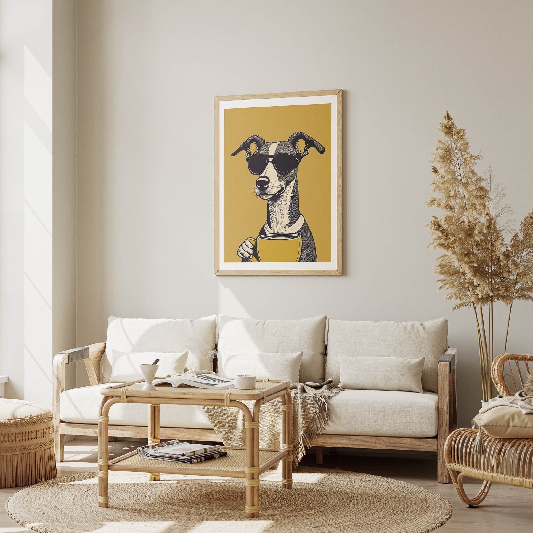 Whippet Chillin Coffee Dog image 1