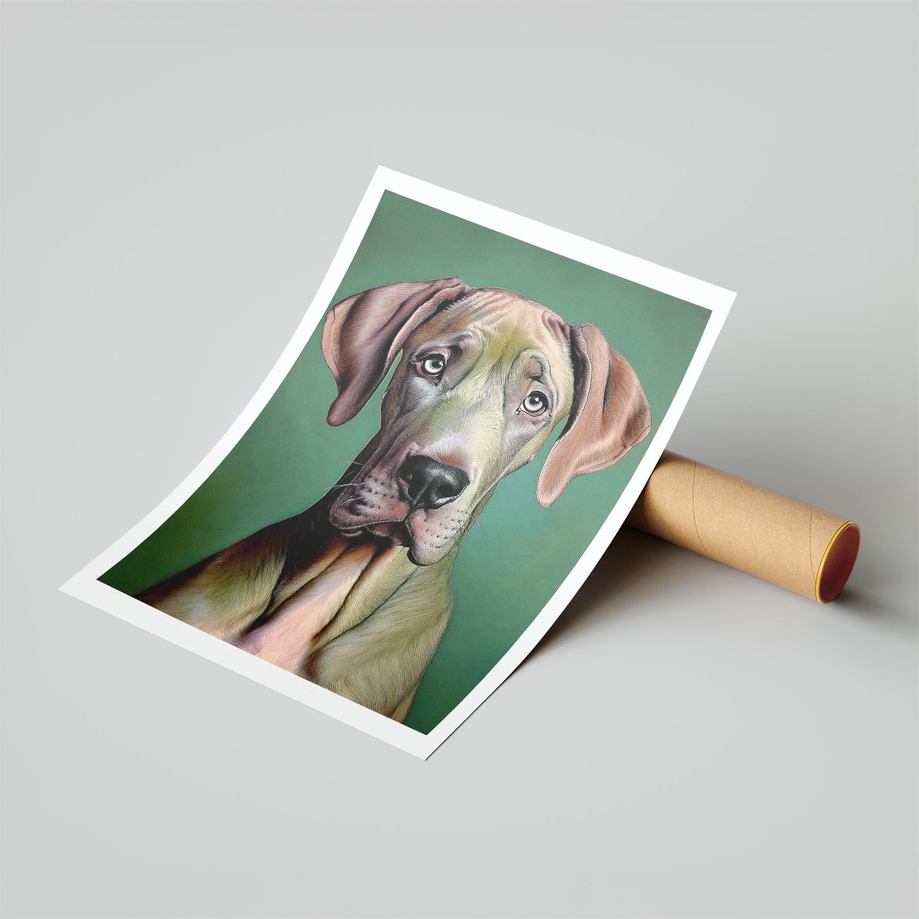Great Dane Green Painted Series image 6