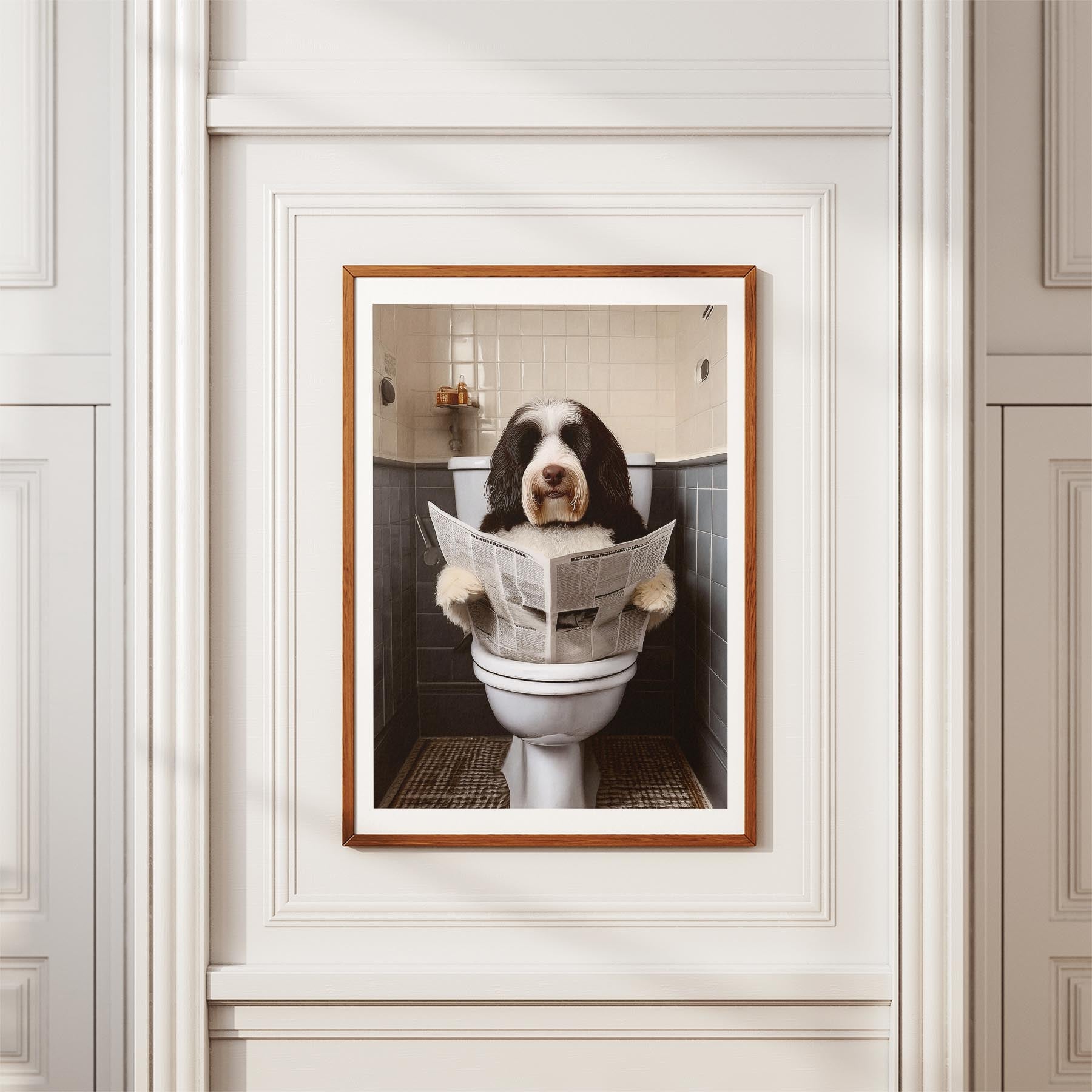 Old English Sheepdog Toilet Humour Dog Series image 3