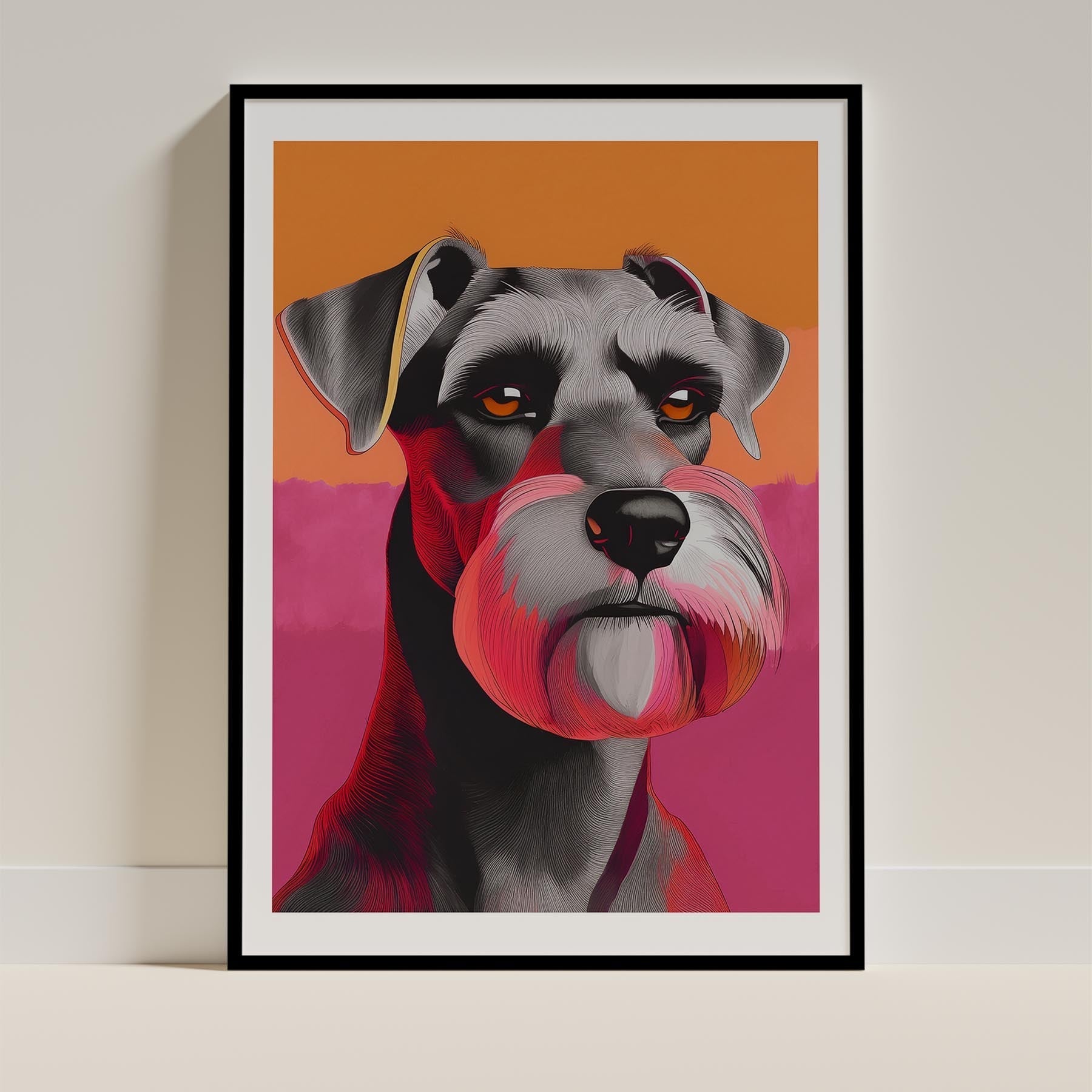 Schnauzer Modern Pop Dog Series image 0