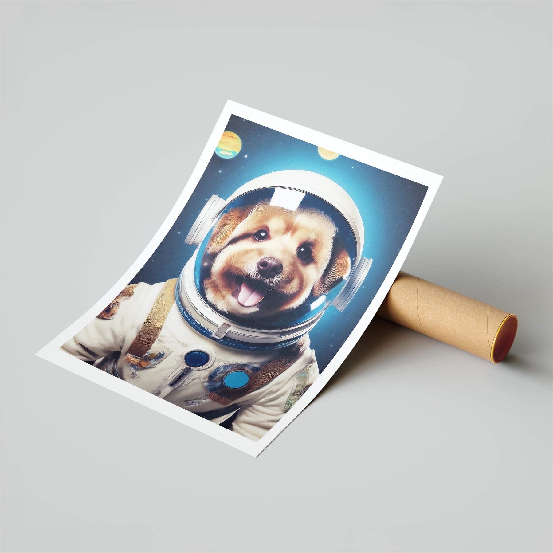 Australian Silky Terrier Astronaut Dog Series image 6