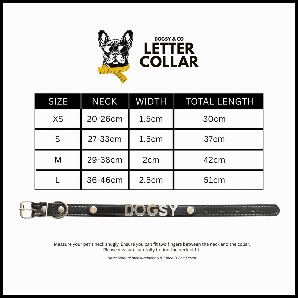 Personalised Letter Dog Collar — Small to Large Dogs (Copy) - Image 4 | Dogsy & Co