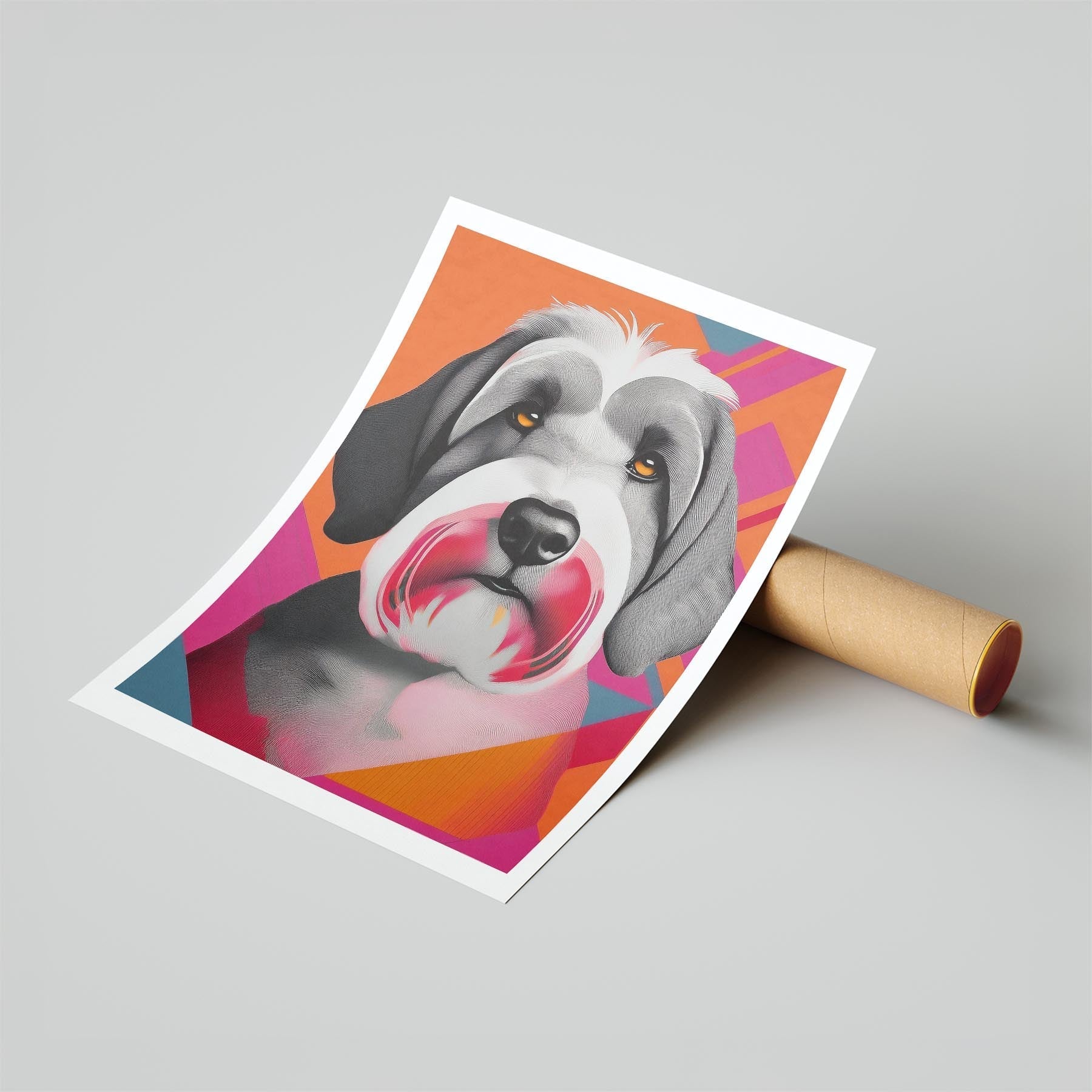 Old English Sheepdog Modern Pop Dog Series image 6