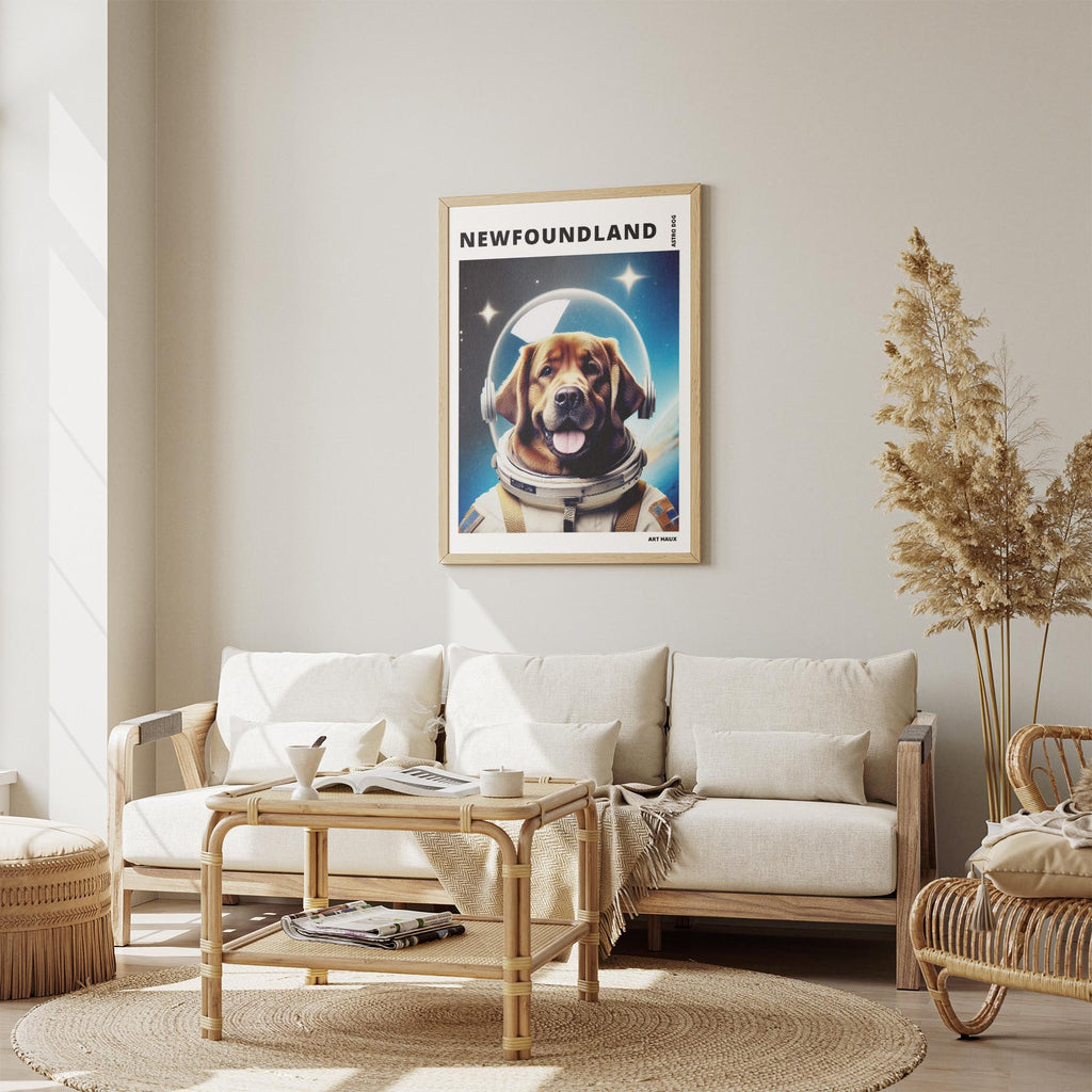 Newfoundland Astronaut Dog Series with Text Astro Dog image 2