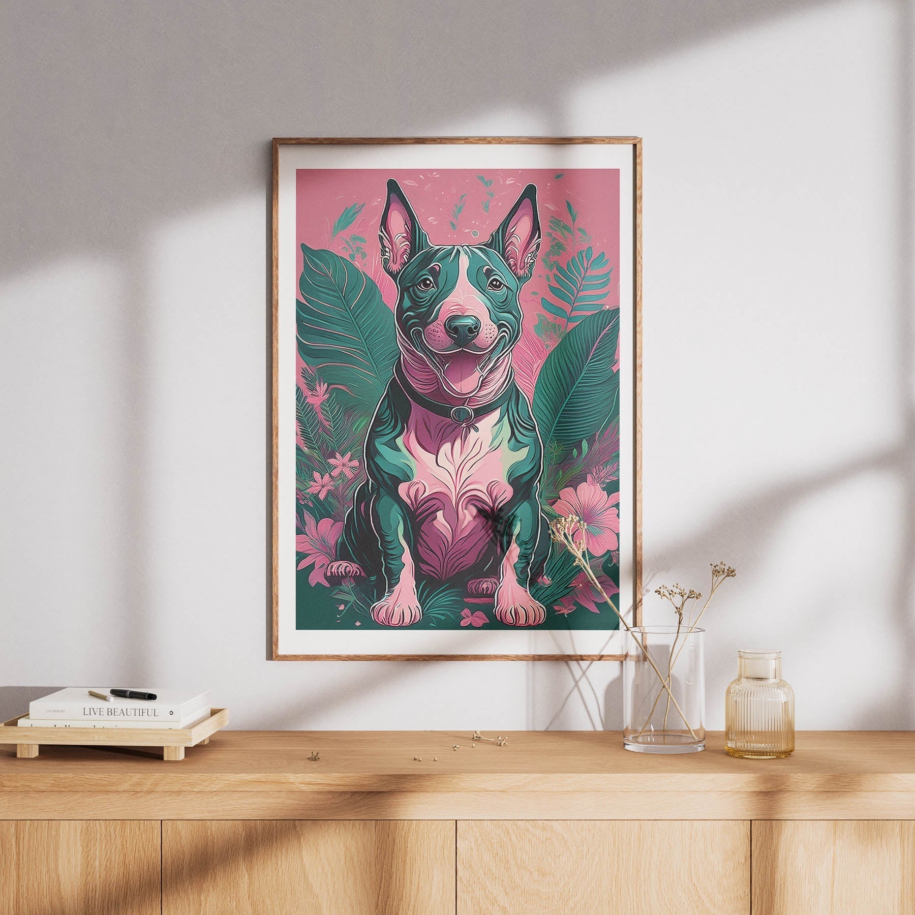Bull Terrier Flowery Dog image 8