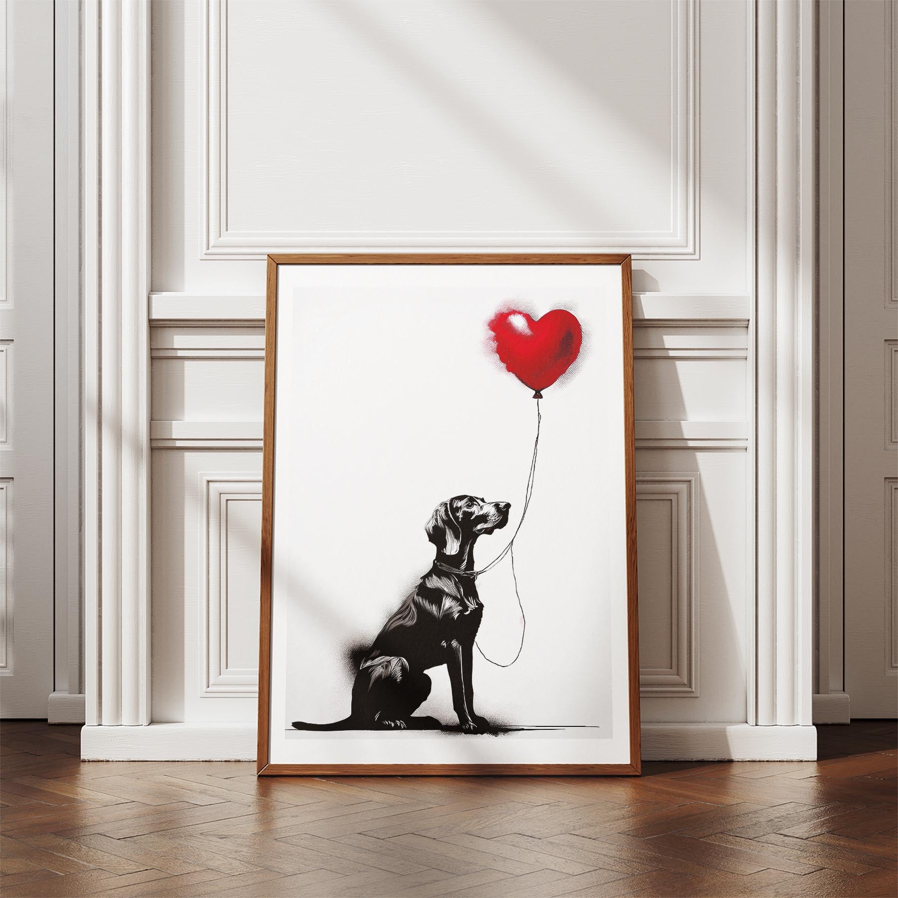 Hungarian Vizsla DOGSY Series inspired by the Art of Banksy image 4