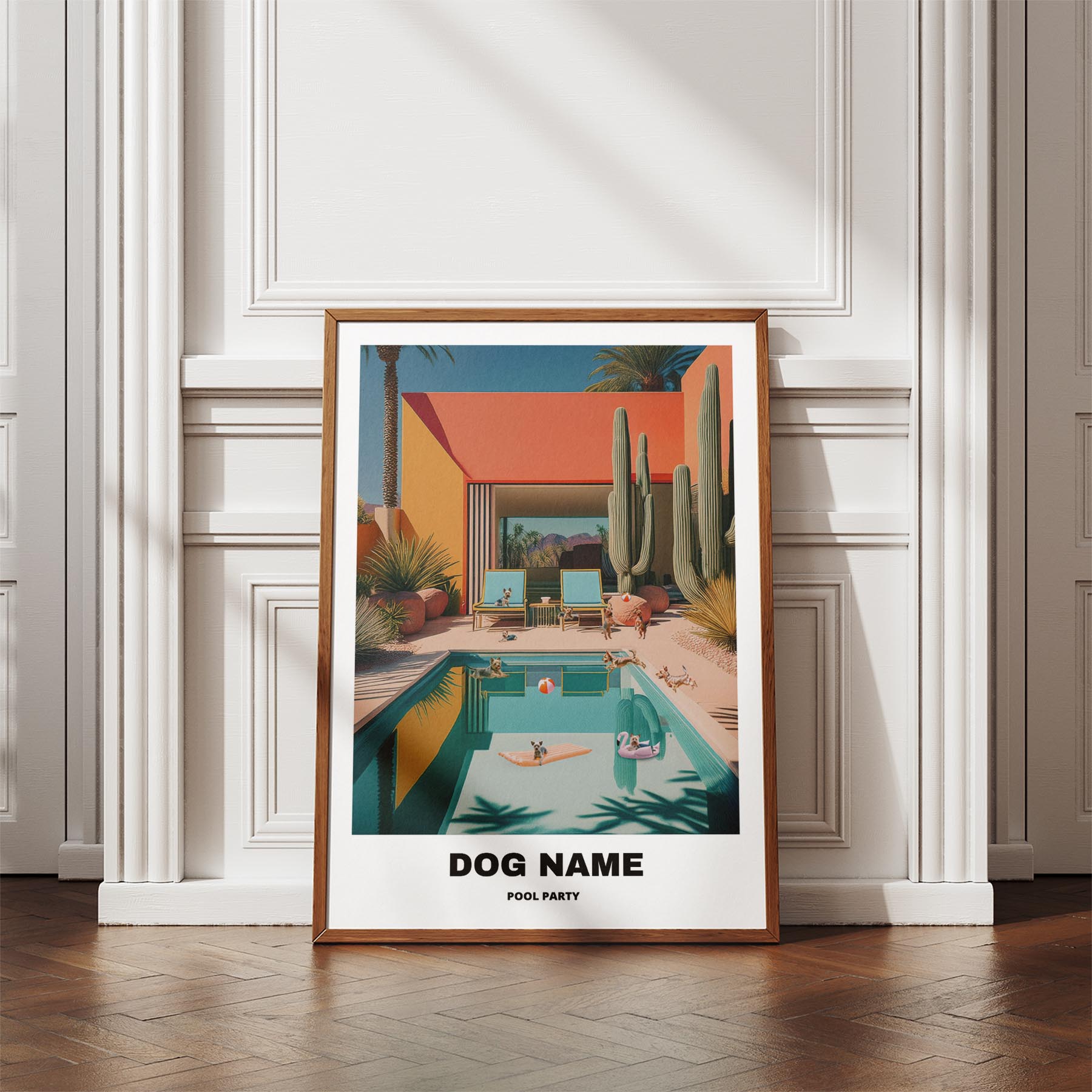 Australian Terrier Custom Pool Party WITH TEXT image 4