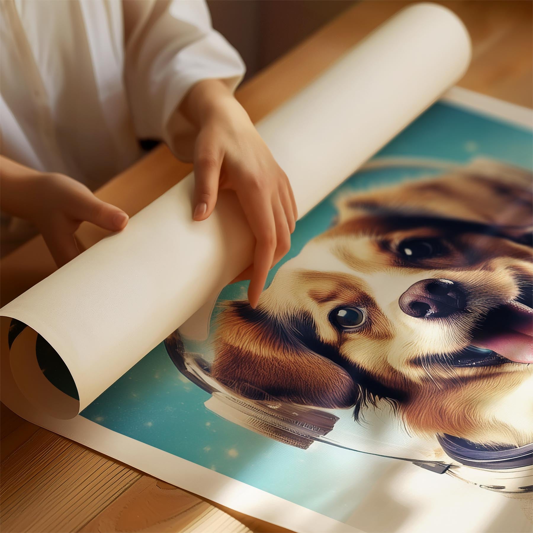 Papillon Astronaut Dog Series image 1