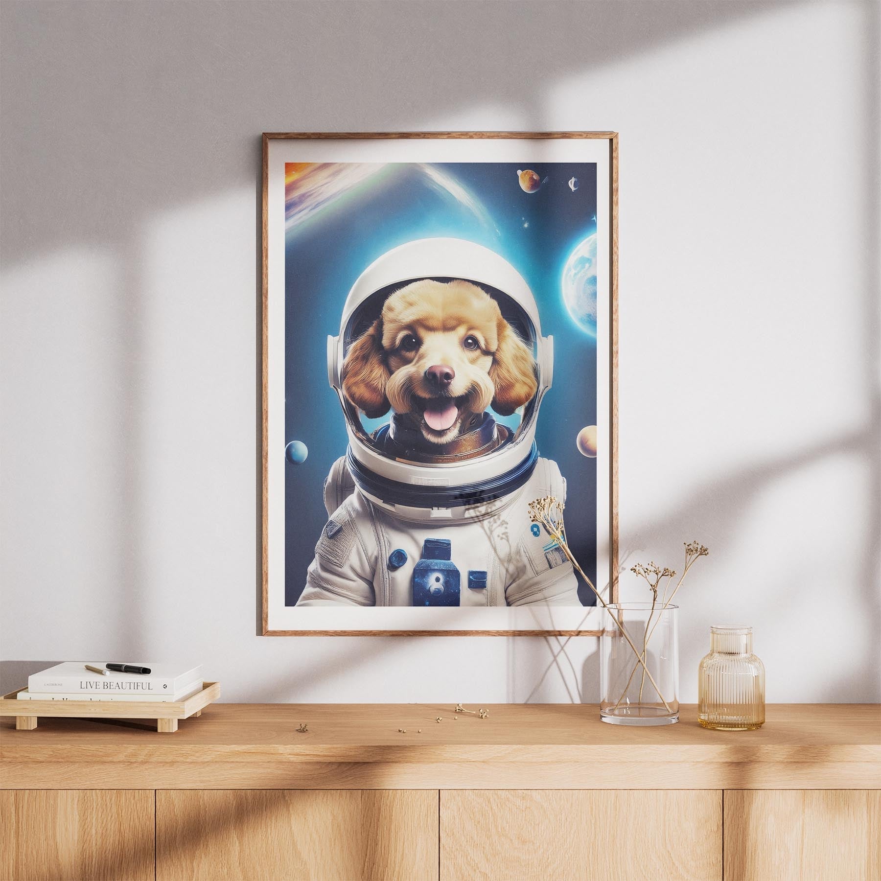 Poodle Astronaut Dog Series image 8