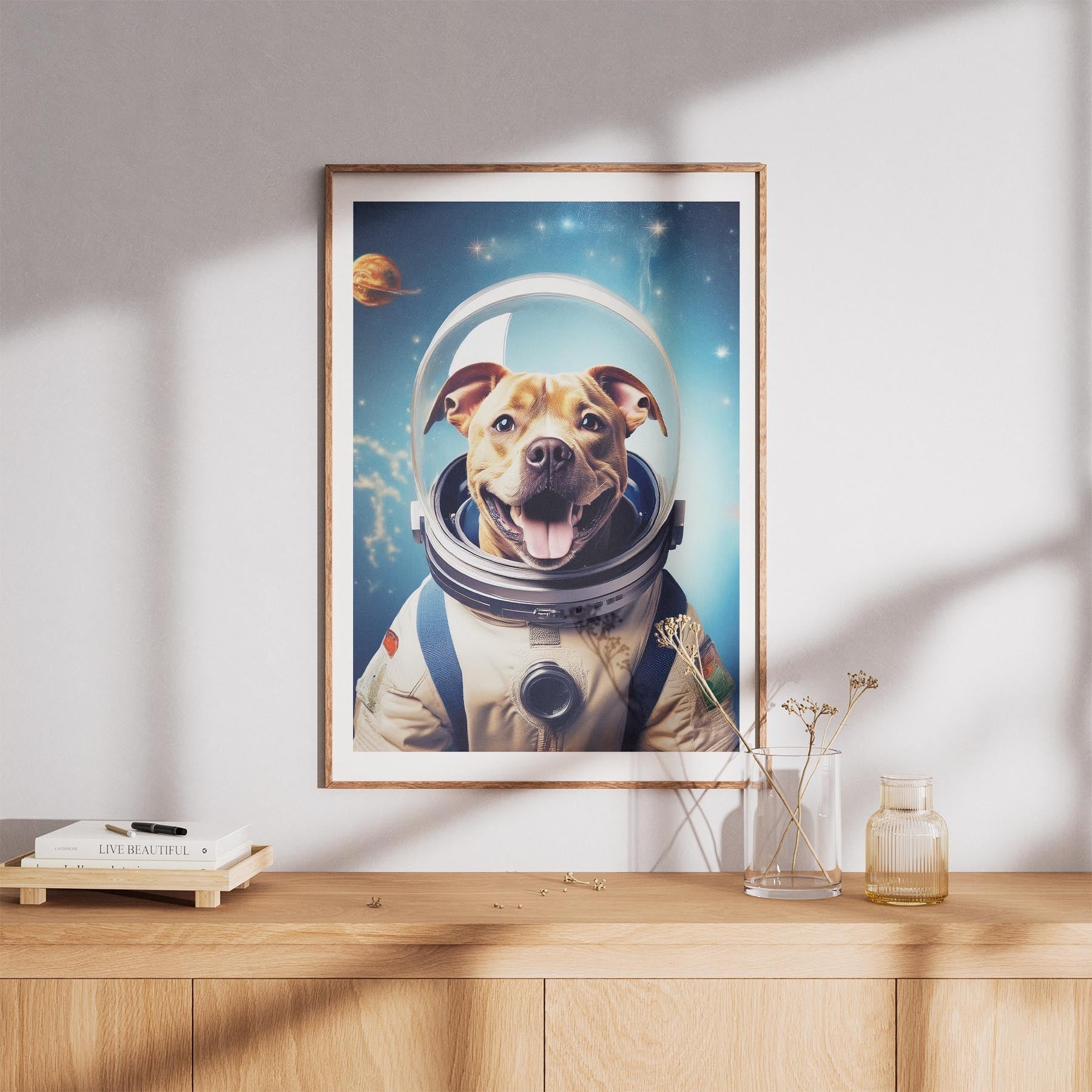 Staffordshire Bull Terrier Astronaut Dog Series image 8