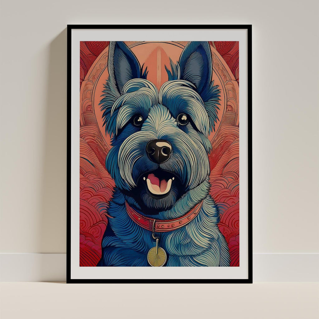 Scottish Terrier Hokusai Japanese Inspired Dog Series 1 image 0