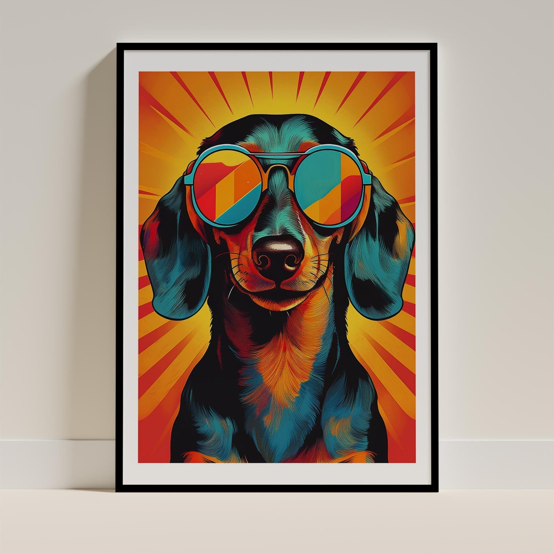 Dachshund In Colourful Sunnies 1 image 11