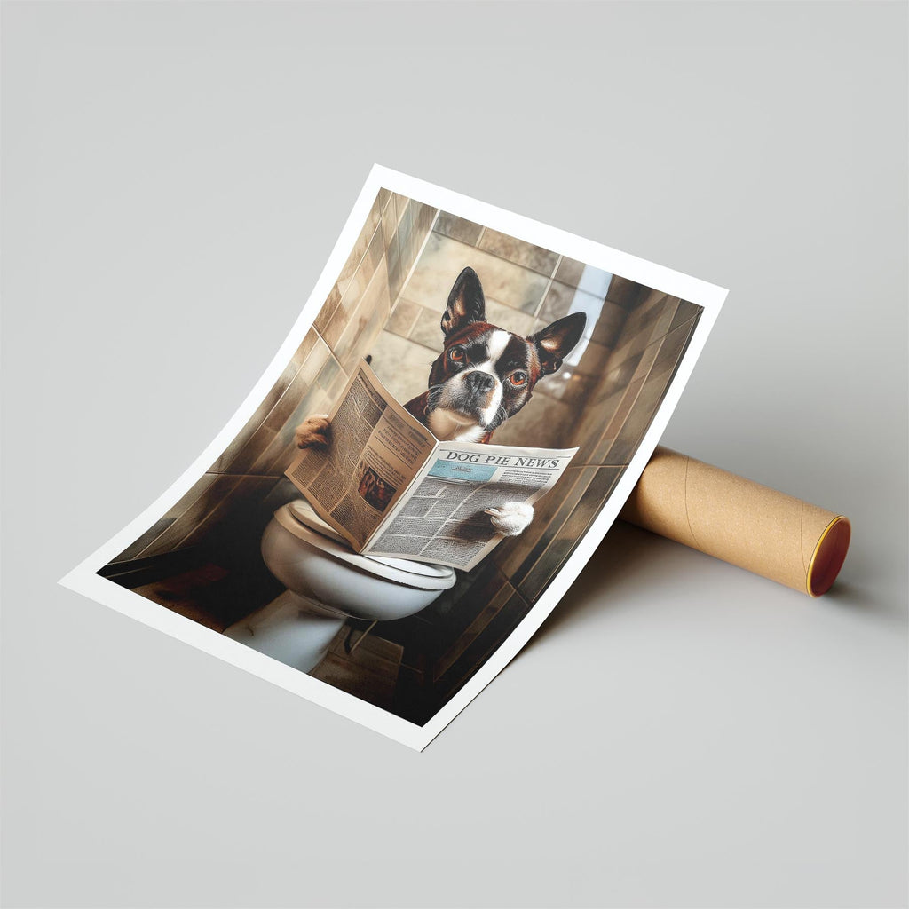 Boston Terrier Toilet Humour Dog Series 3 image 6