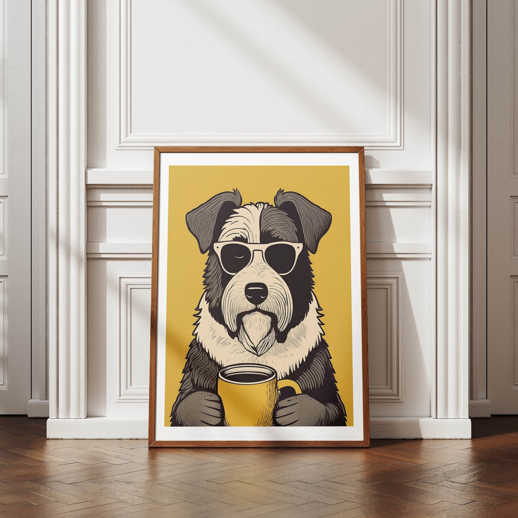 Old English Sheepdog Chillin Coffee Dog image 4