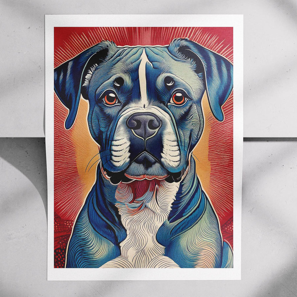 Boxer Hokusai Japanese Inspired Dog Series image 7