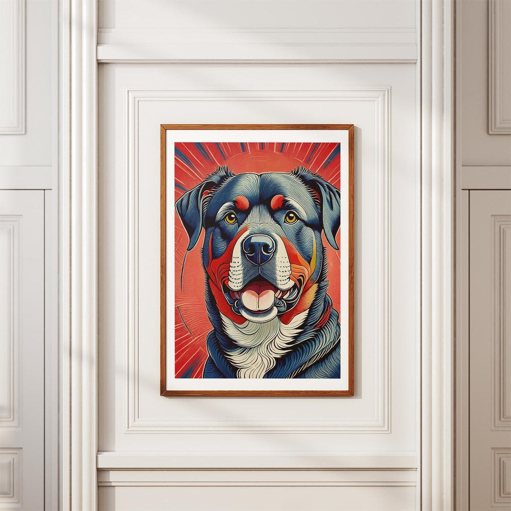 Rottweiler Hokusai Japanese Inspired Dog Series image 3