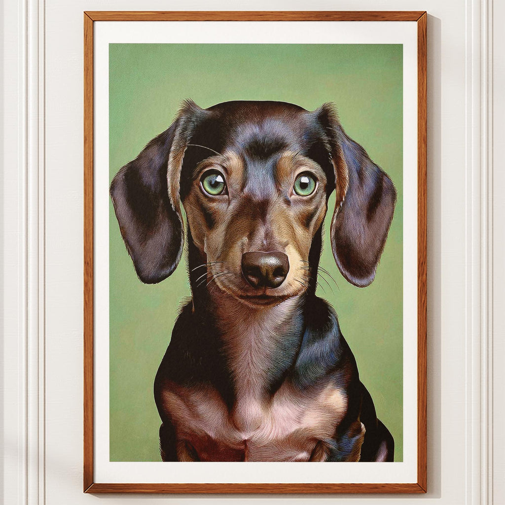 Dachshund Green Painted Series image 10