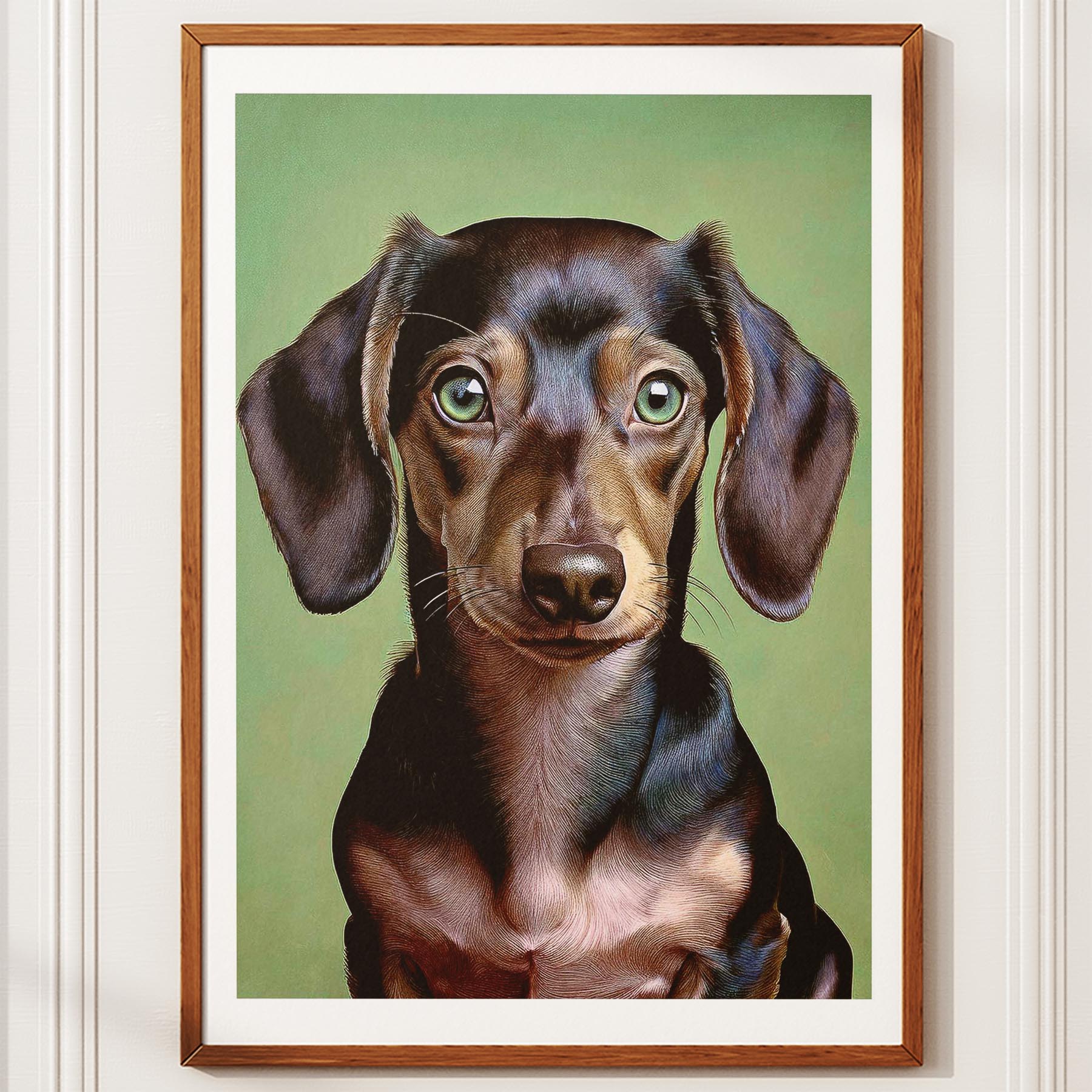 Dachshund Green Painted Series image 10