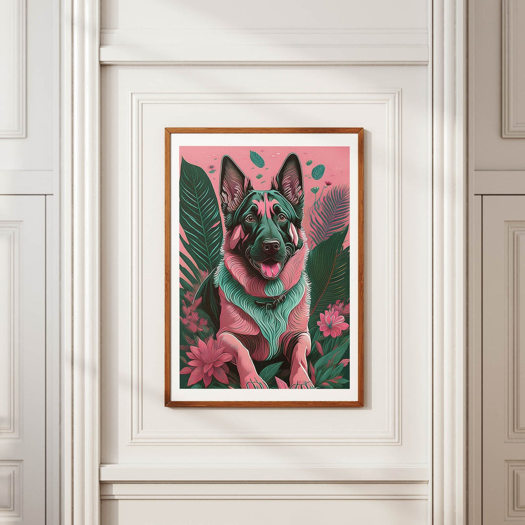 German Shepherd Flowery Dog image 3