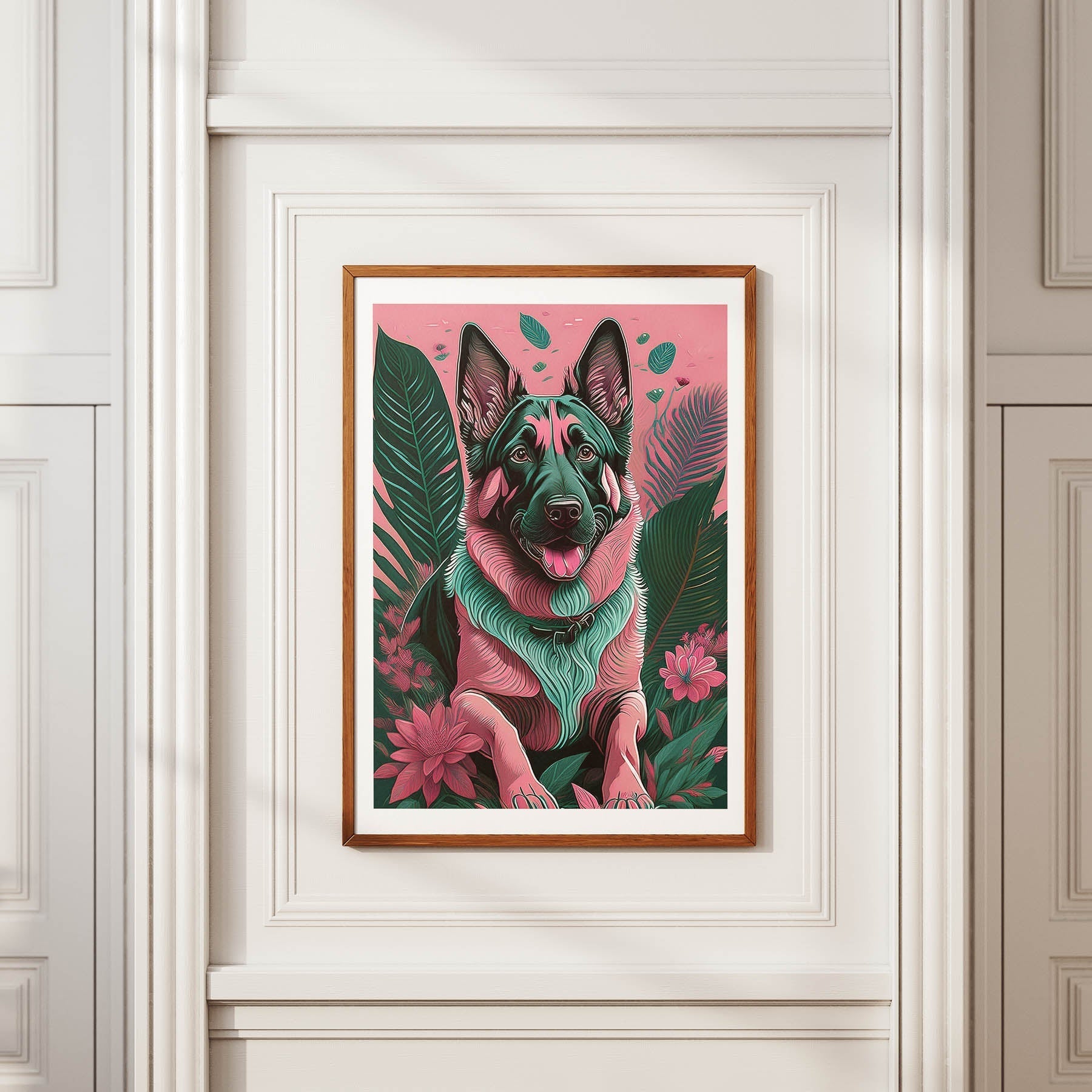 German Shepherd Flowery Dog image 3