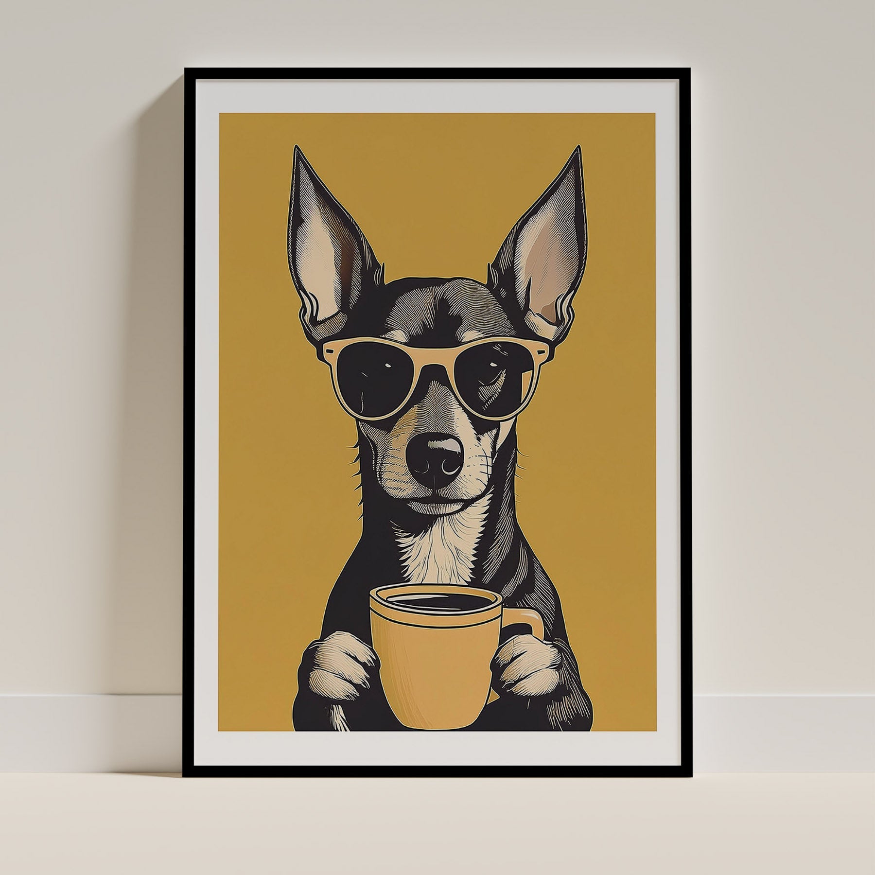 Dashund Chillin Coffee Dog image 0