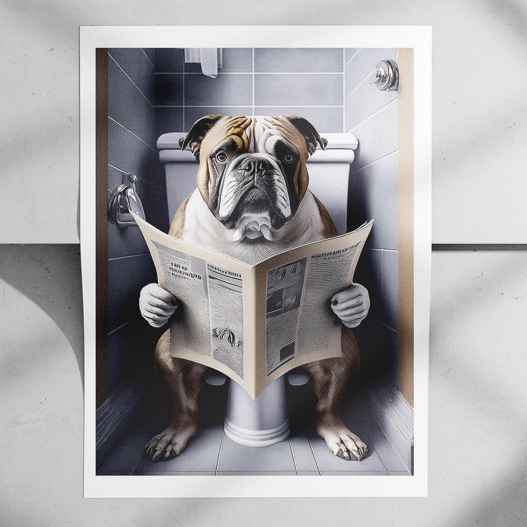 Bulldog Toilet Humour Dog Series 5 image 7