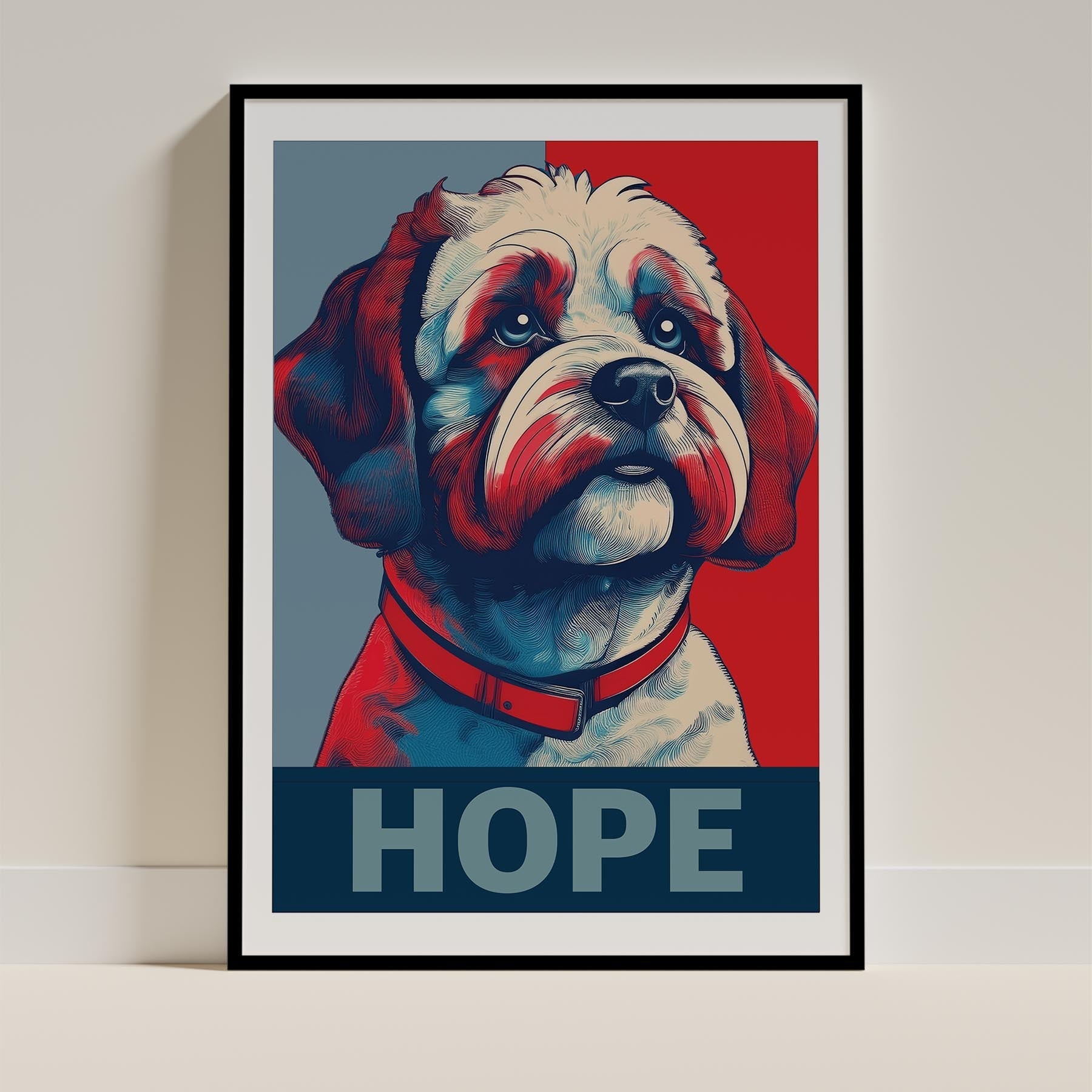 Bichon Frise HOPE Series Inspired by the Obama Poster image 0