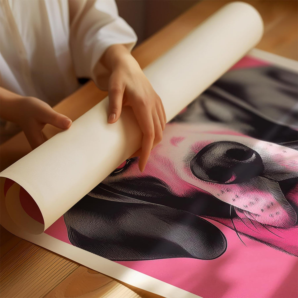 English Setter Pink and Black Dog Series 1 image 1