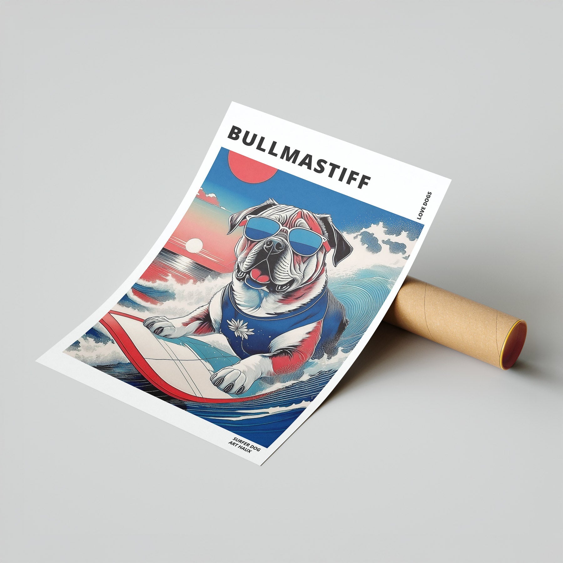 Bullmastiff Hokosai Surfer Dogs 1 image 7