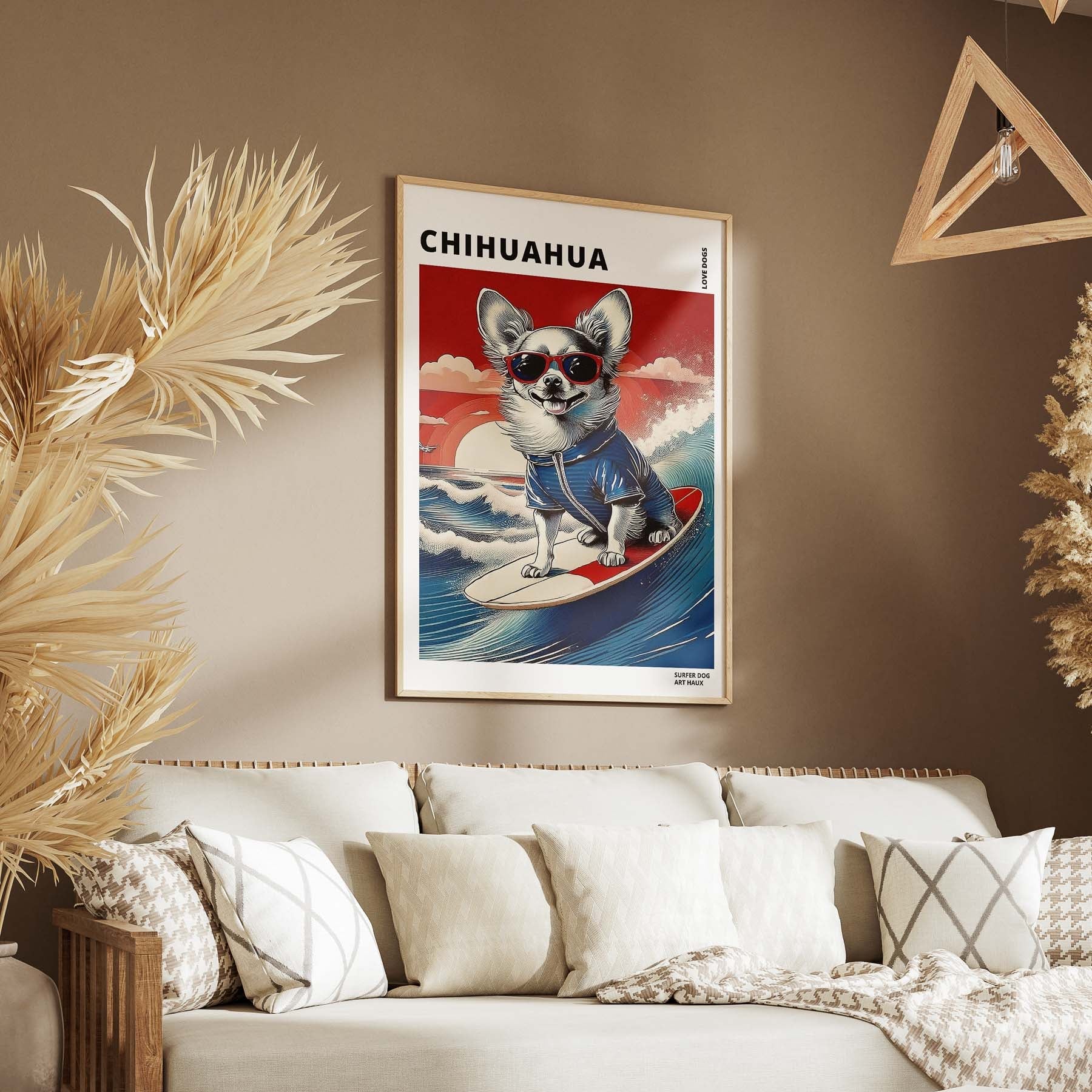 Chihuahua Hokosai Surfer Dogs 1 image 5