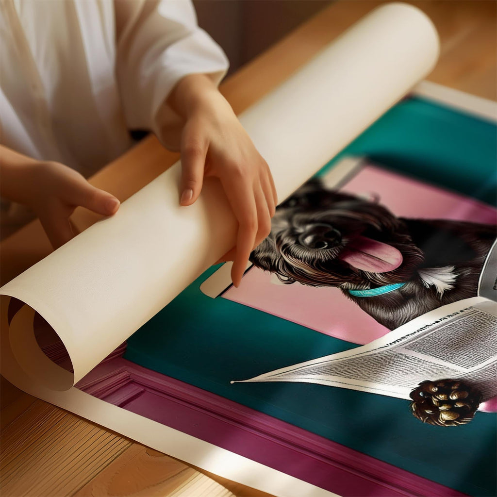 Scottish Terrier Toilet Dogs PInk and Turquise image 1