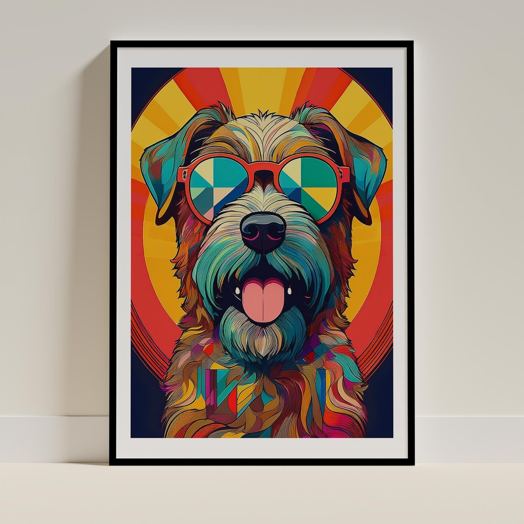 Irish Terrier Dog Art Print Unframed Vol 2 | 5 Unique Designs | Wall Art Gift for Dog Lovers | Dogsy & Co