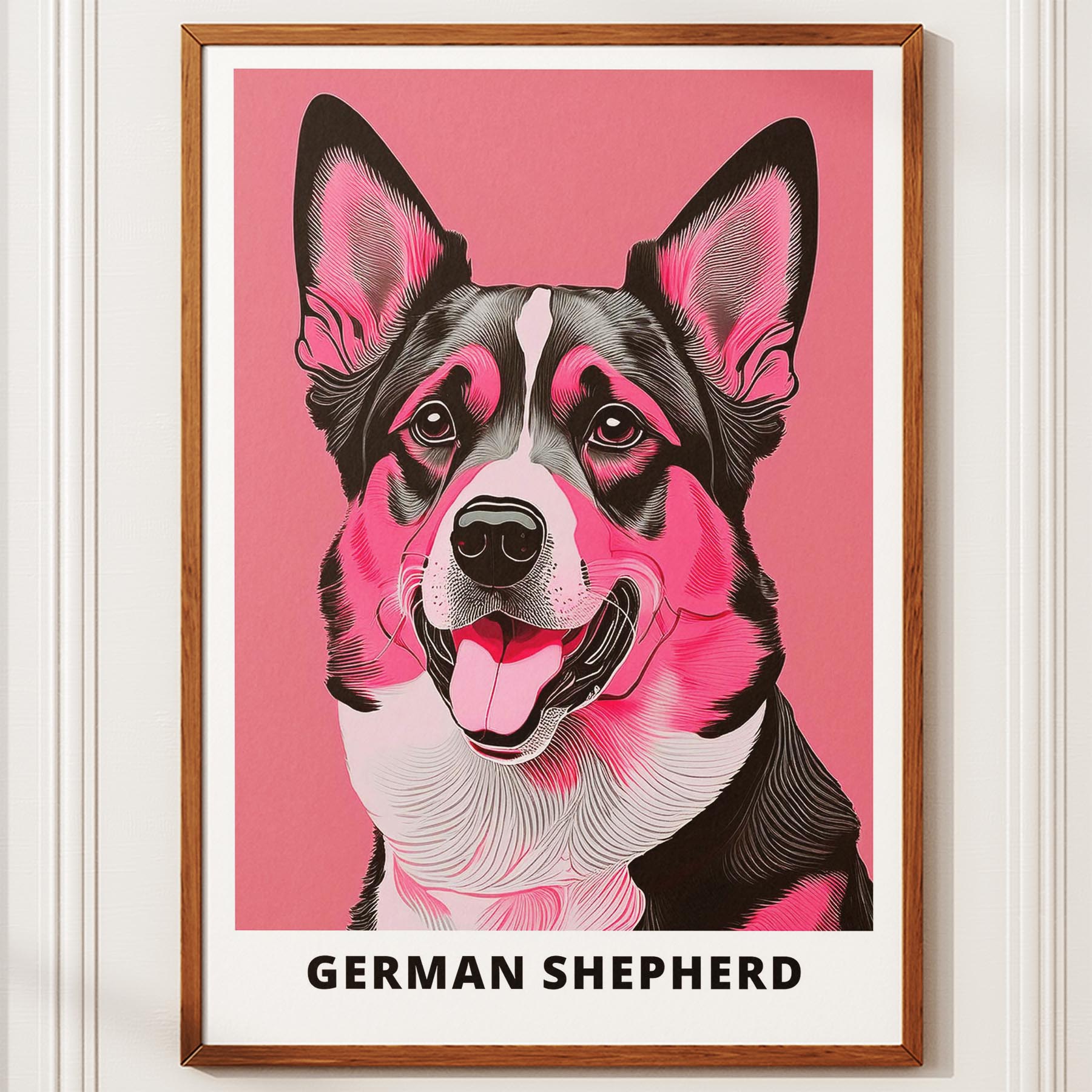 German Shepherd Pink and Black Dog Series 1 image 10