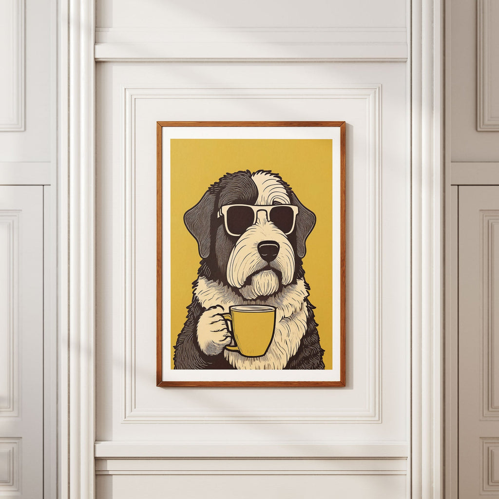 Old English Sheepdog 1 Chillin Coffee Dog image 2