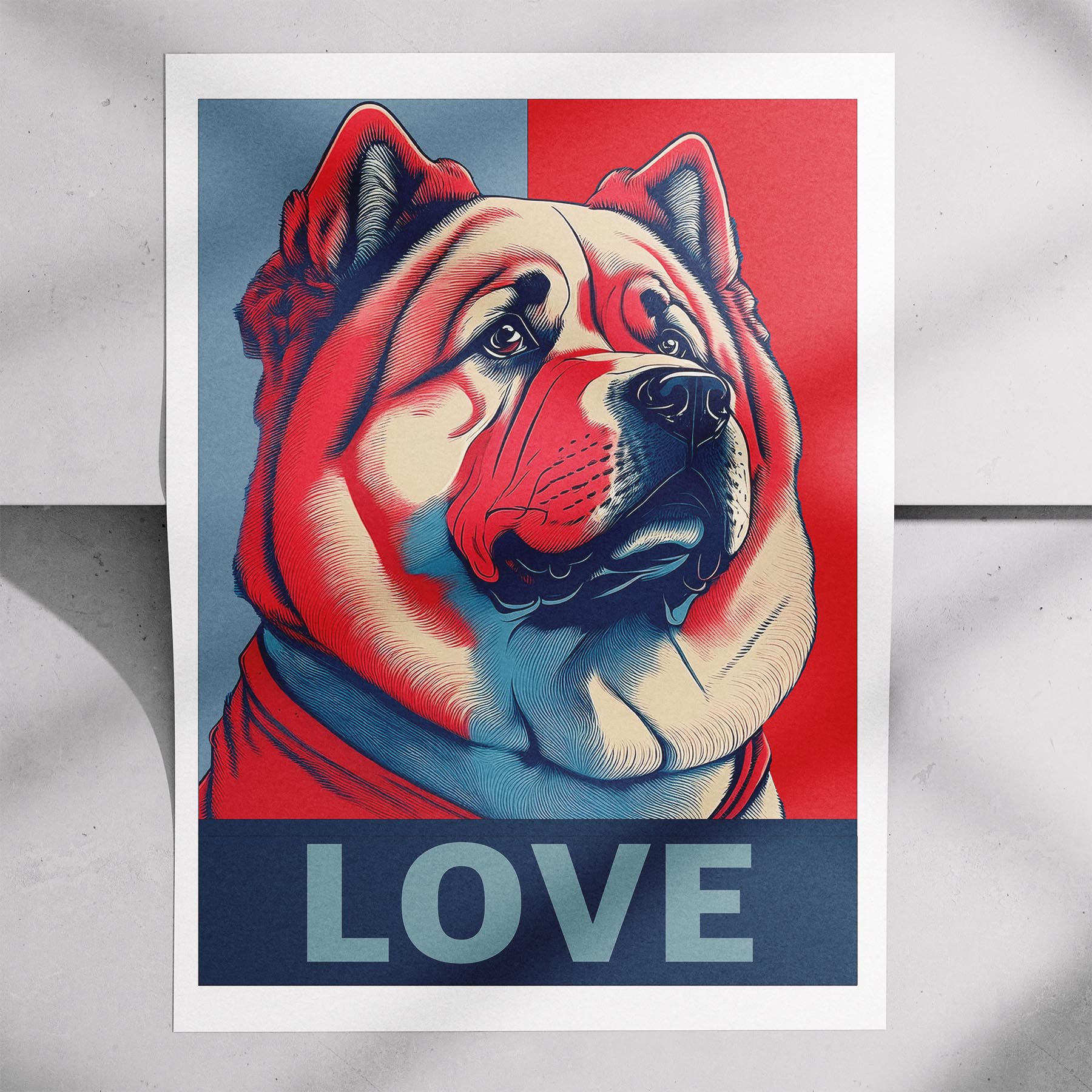Chow Chow LOVE Series Inspired by the Obama Poster image 7