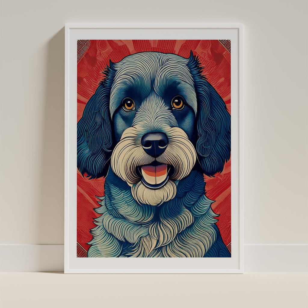 Cavoodle Hokusai Japanese Inspired Dog Series 5 image 9