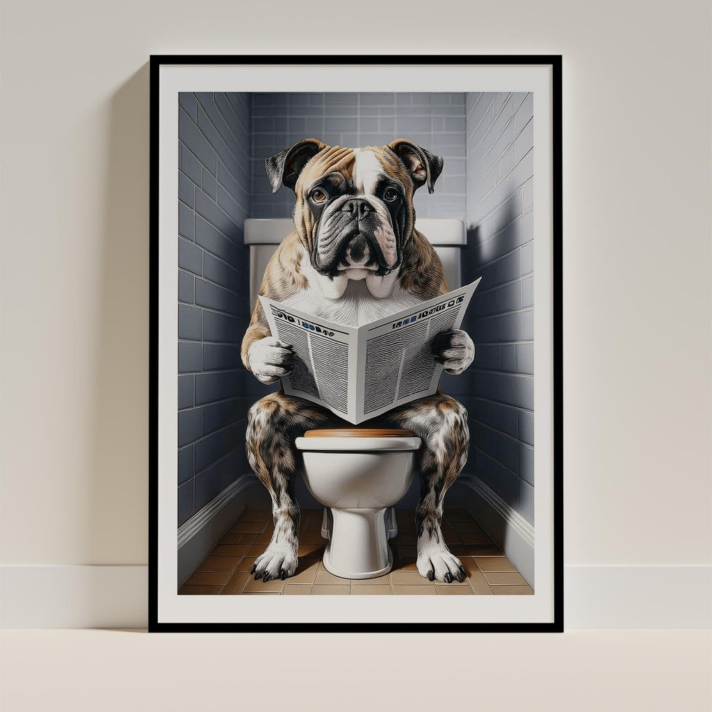 Bulldog Toilet Humour Dog Series 6 image 0