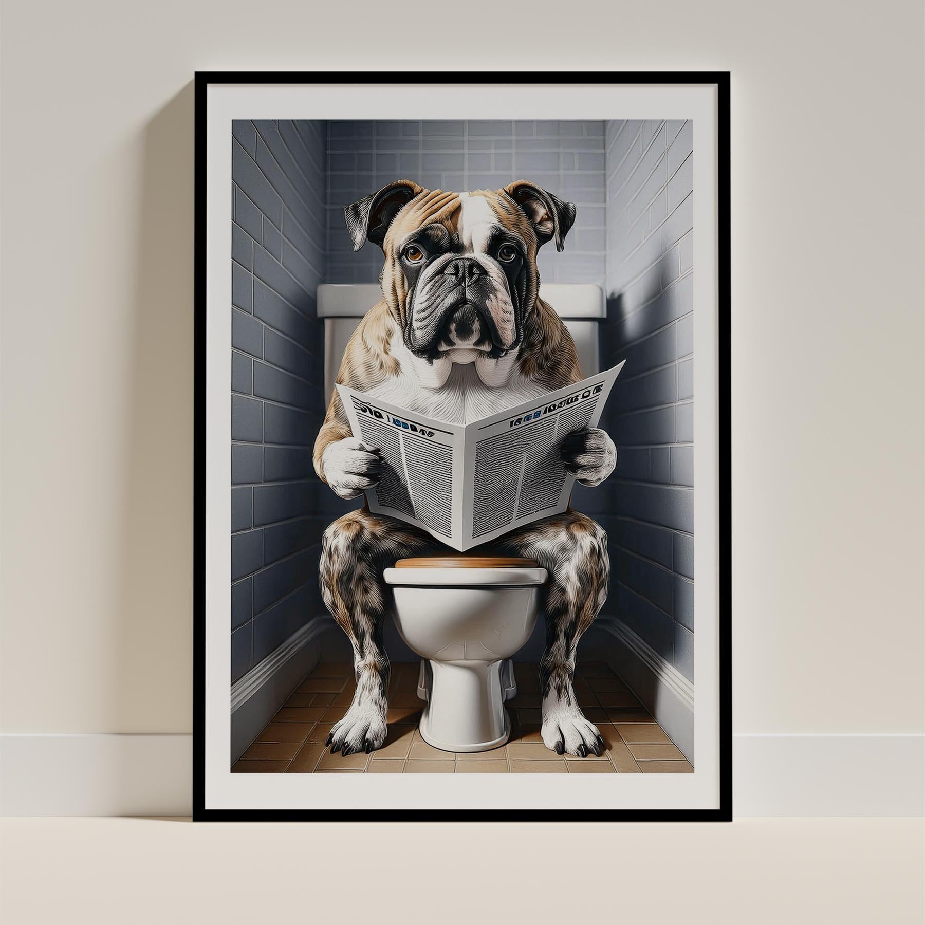 Bulldog Toilet Humour Dog Series 6 image 0