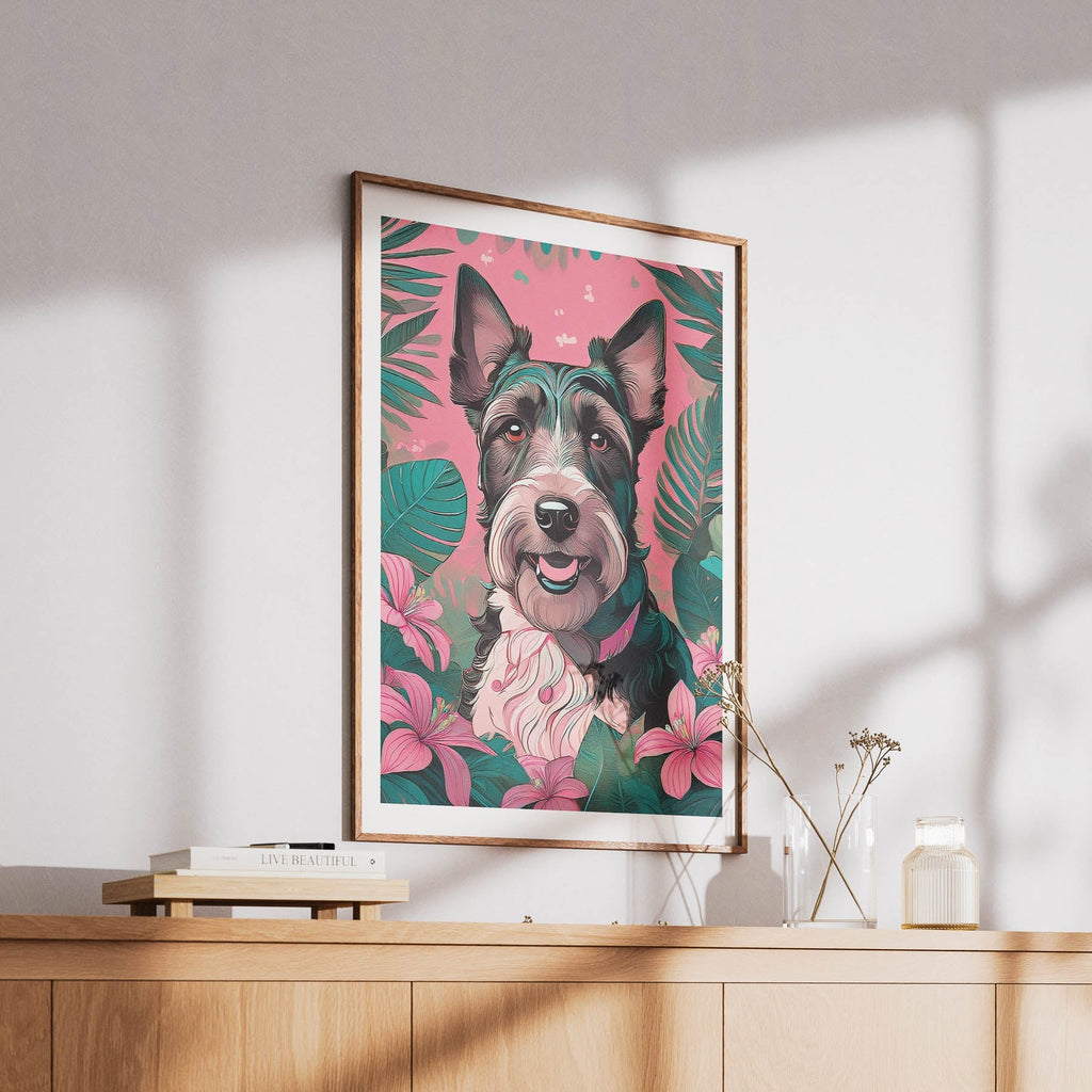 Fox Terrierv 1 Flowery Dog image 6