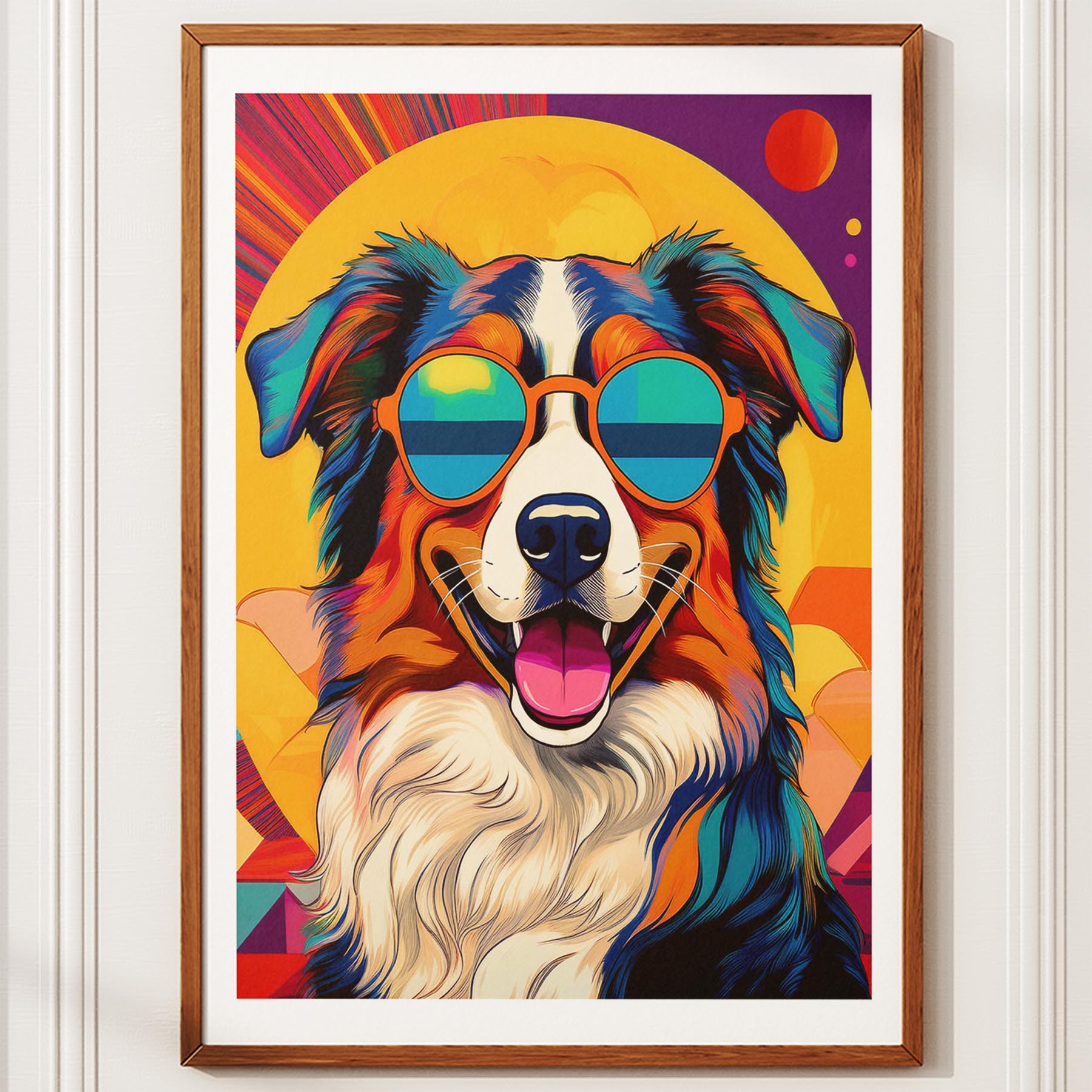 Australian Shepherd In Colourful Sunnies 1 image 10