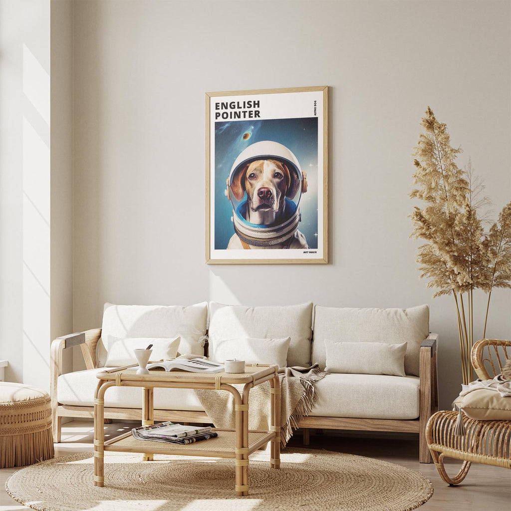 English Pointer Astronaut Dog Series with Text Astro Dog image 2