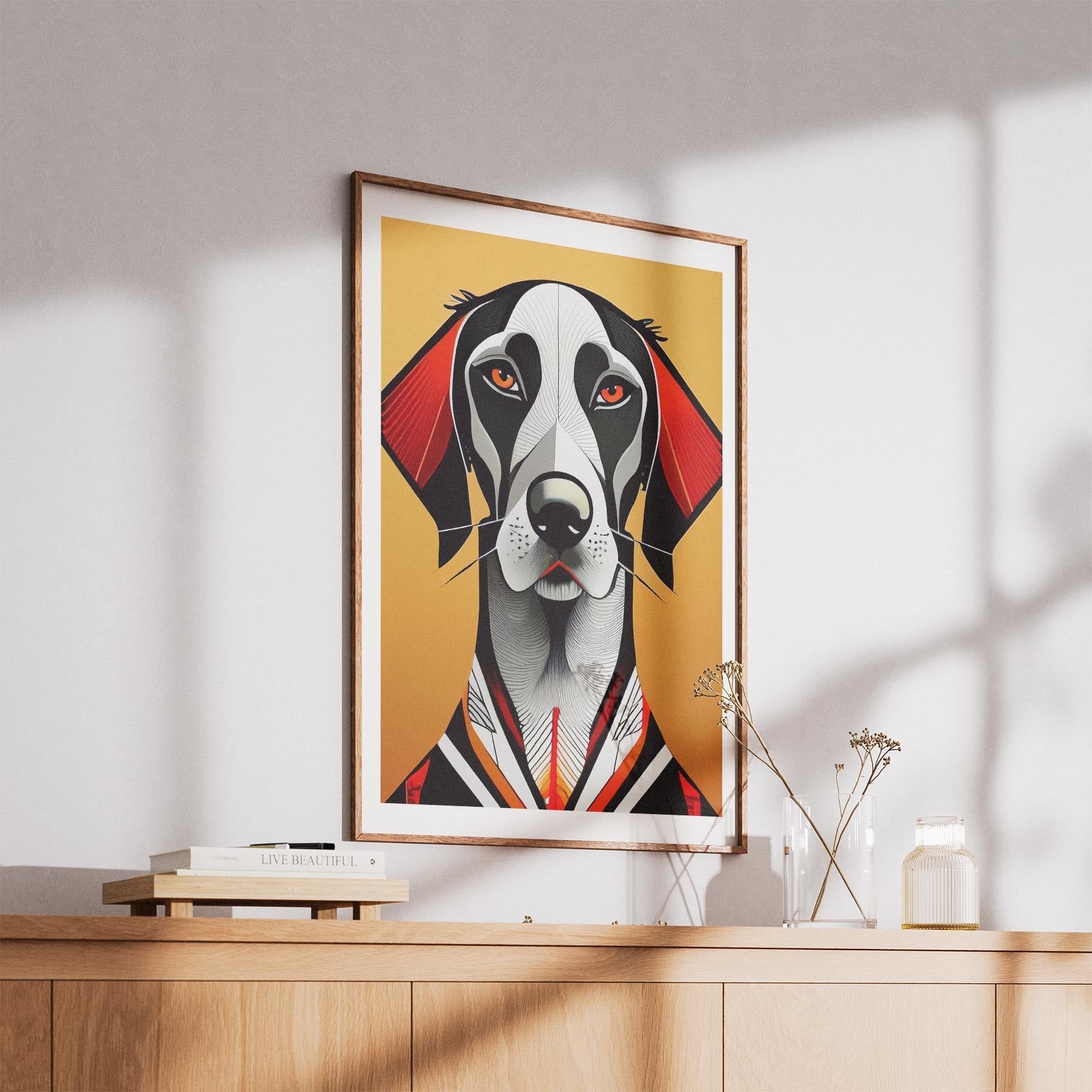 German Pointer Geometric Orange Series image 5