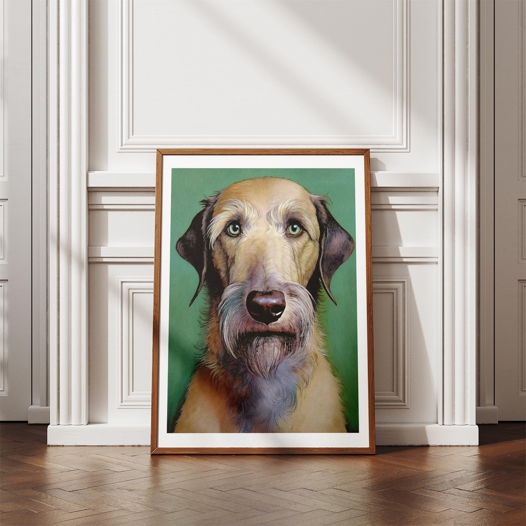 Irish Wolfhound Green Painted Series image 4