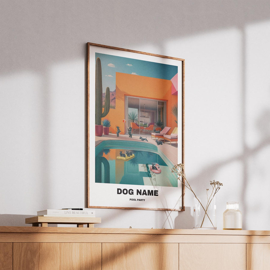 Scottish Terrier Custom Pool Party WITH TEXT image 5