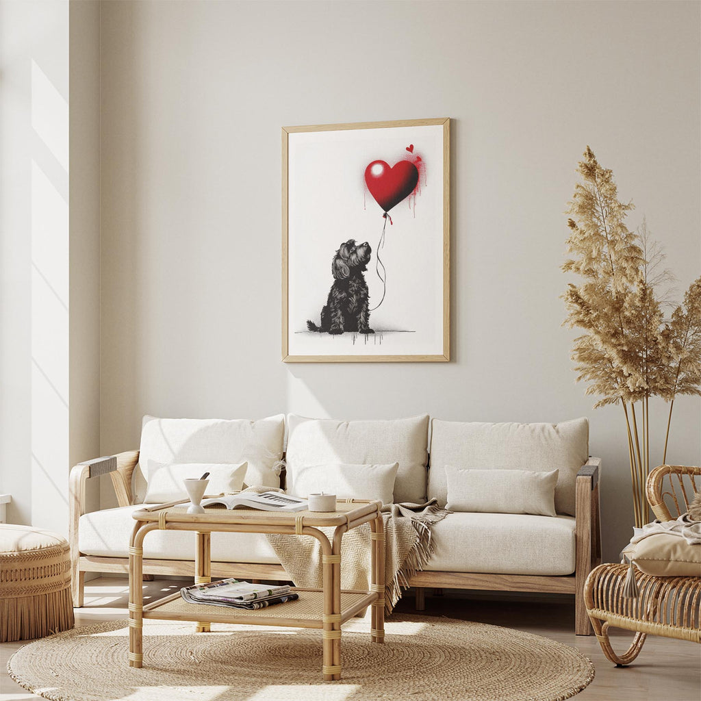 Australian Silky Terrier DOGSY Series inspired by the Art of Banksy image 2