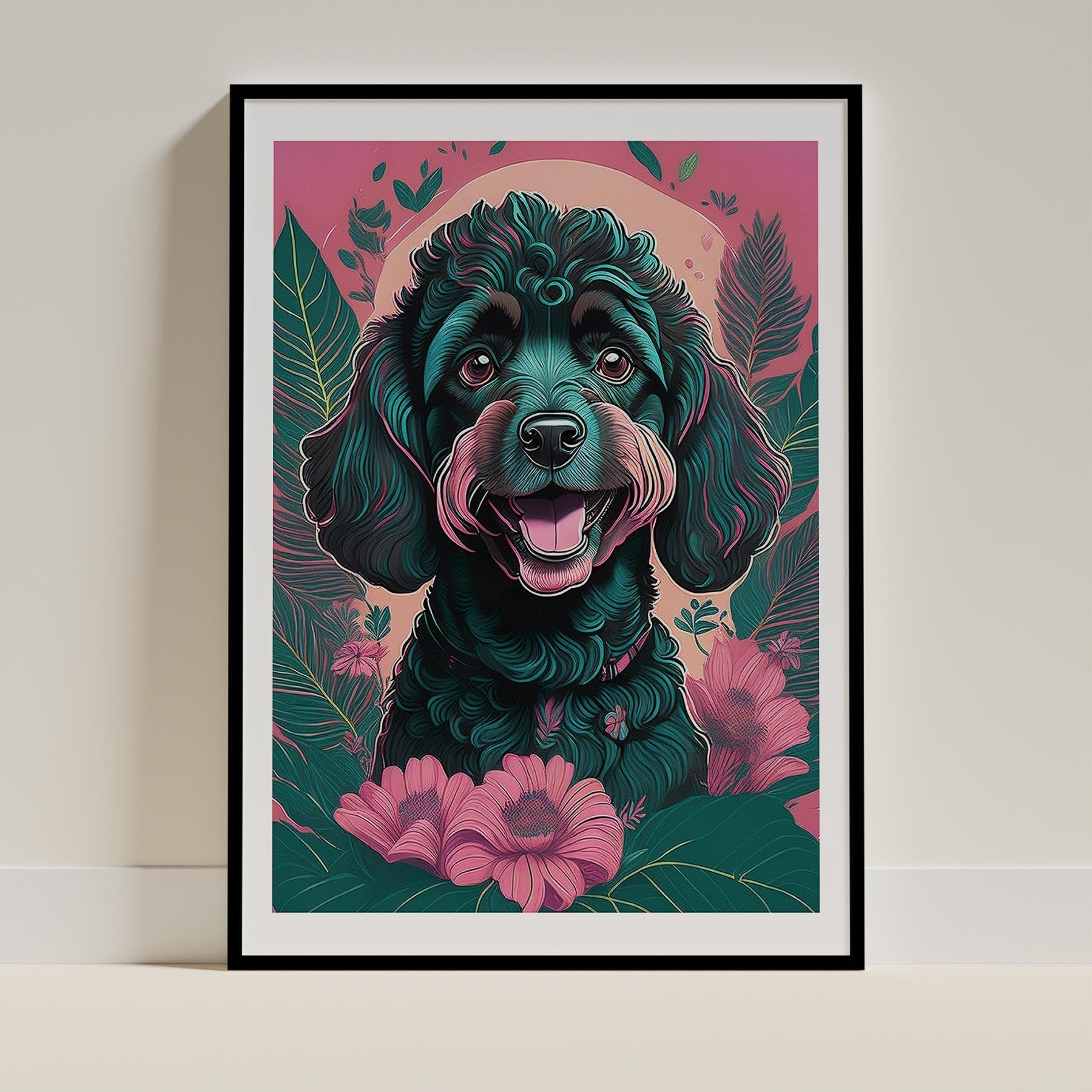 Poodle Dog Art Print Unframed Vol 2 | 10 Unique Designs | Wall Art Gift for Dog Lovers - Image 7 | Dogsy & Co