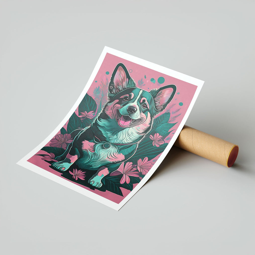Corgi Flowery Dog image 7